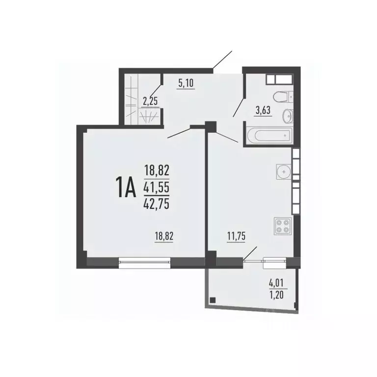 1-к кв. Челябинская область, Челябинск ул. Александра Шмакова, 41 ... - Фото 0