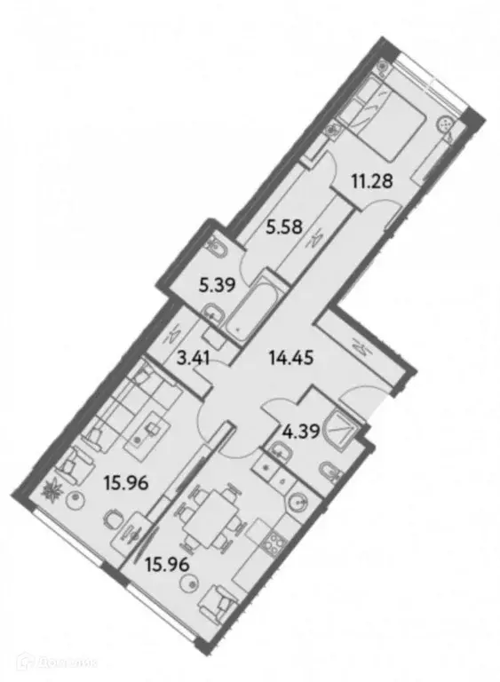 Продаётся 2-к квартира, 76.42 м - Фото 1