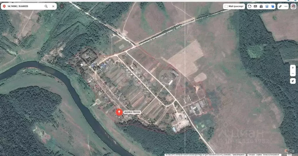 Участок в Калужская область, Дзержинский район, Угорское с/пос, д. ... - Фото 1