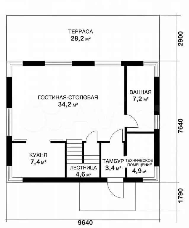 Дом 117,1 м на участке 7 сот. - Фото 1