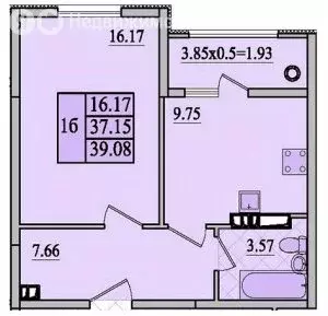 1-комнатная квартира: Евпатория, улица Чапаева, 28Г (39.08 м) - Фото 0