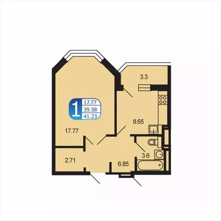 1-к кв. Московская область, Рузский муниципальный округ, Тучково пгт ... - Фото 1