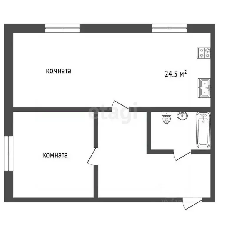 1-к кв. Ярославская область, Ярославский муниципальный округ, д. ... - Фото 2