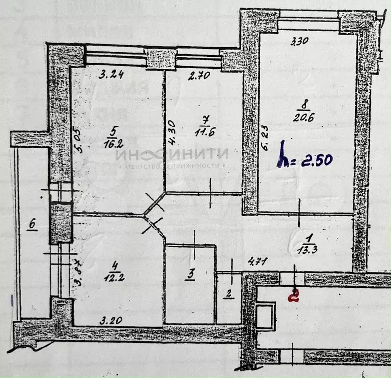 3-к. квартира, 85 м, 1/14 эт. - Фото 0