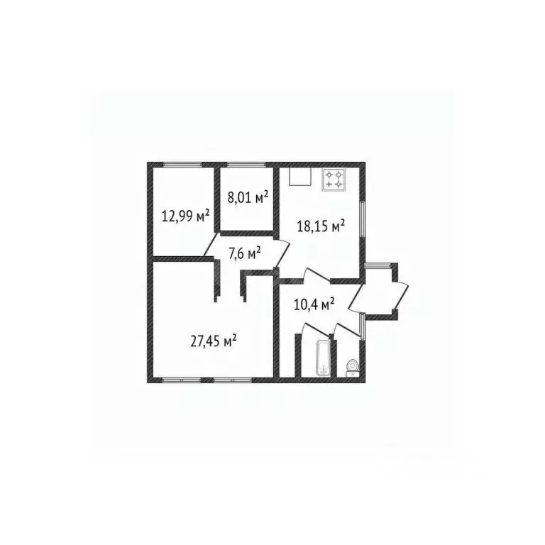 Дом в Белгородская область, Вейделевский район, с. Зенино ул. ... - Фото 2