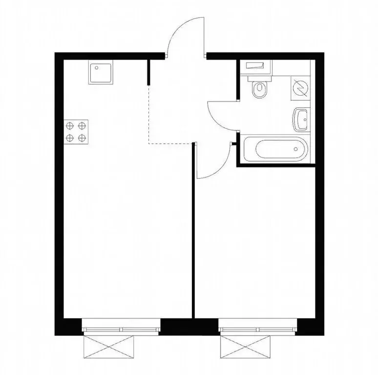 2-комнатная квартира: Москва, Базовская улица, 15Бк3 (36 м) - Фото 1