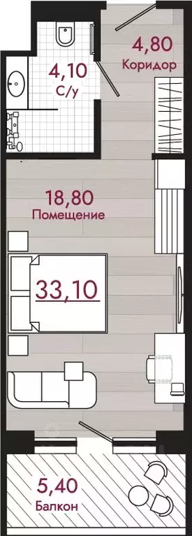 Студия Краснодарский край, Туапсинский муниципальный округ, с. Агой  ... - Фото 1