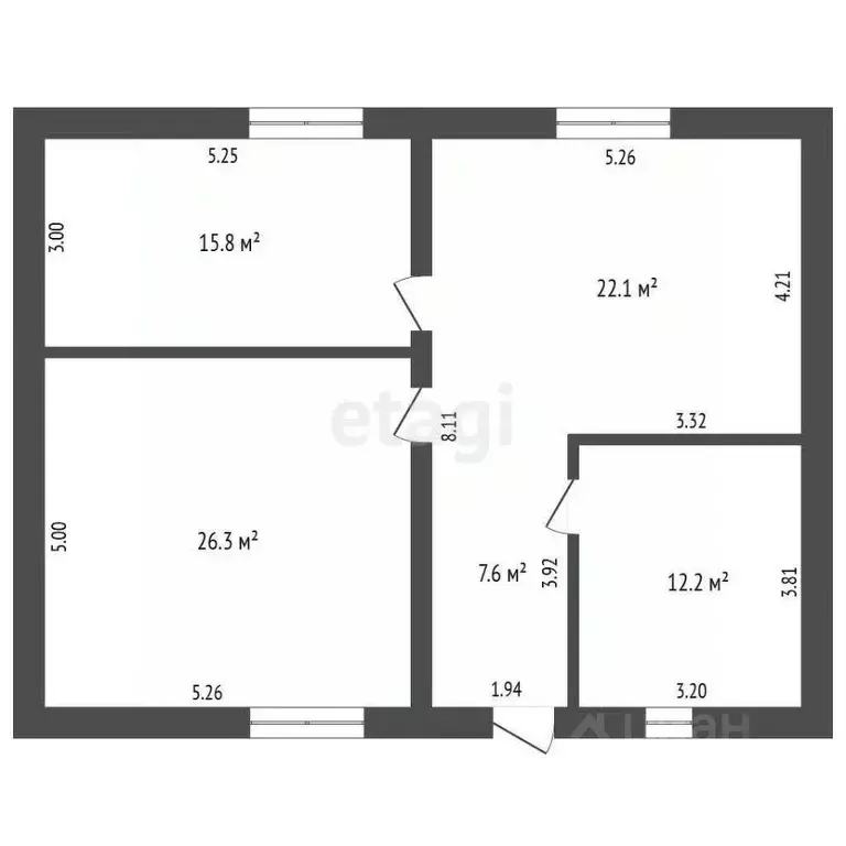 Дом в Тюменская область, Тюменский район, с. Перевалово проезд 3-й ... - Фото 1