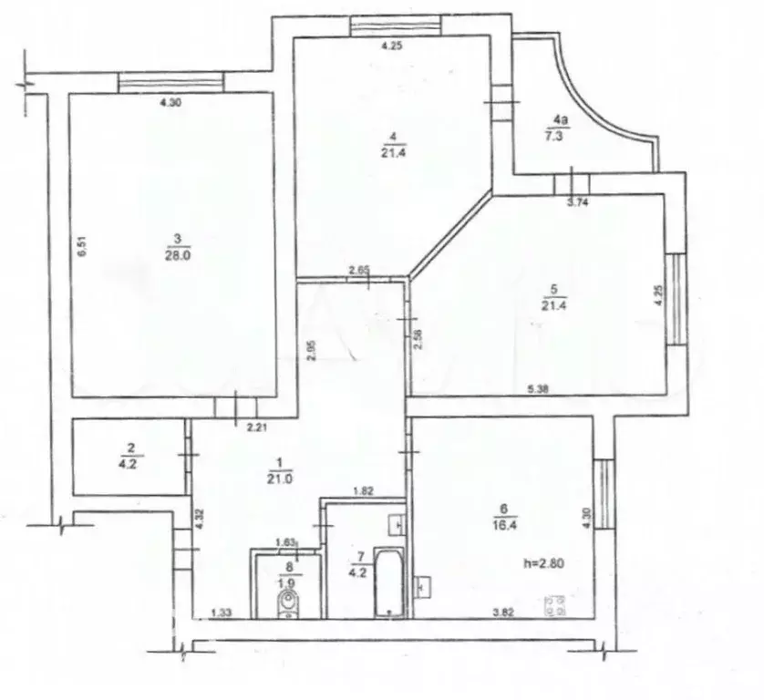 3-к кв. Крым, Евпатория просп. Ленина, 51/50 (118.0 м) - Фото 2