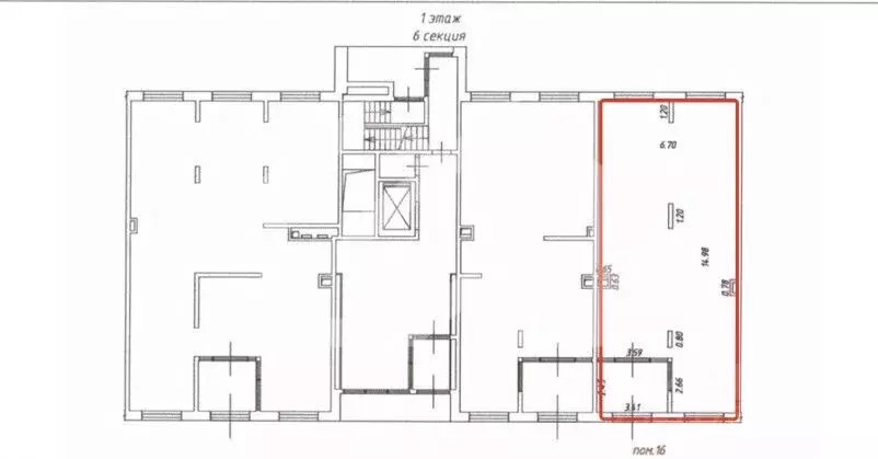 Торговая площадь в Москва Цимлянская ул., 3к2 (98 м) - Фото 2