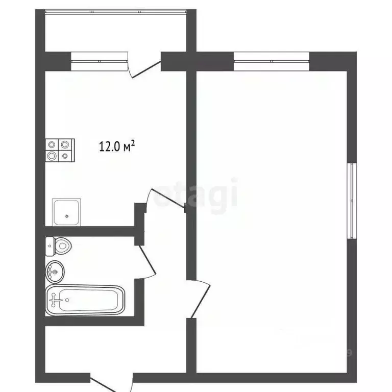 1-к кв. Мордовия, Саранск ул. Сураева-Королева, 9 (32.9 м) - Фото 1