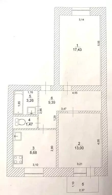 2-комнатная квартира: Ульяновск, улица 12 Сентября, 88 (55.1 м) - Фото 1