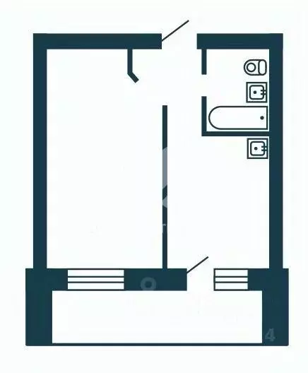 Студия Новосибирская область, Новосибирск Дивногорская ул., 150/6 ... - Фото 2