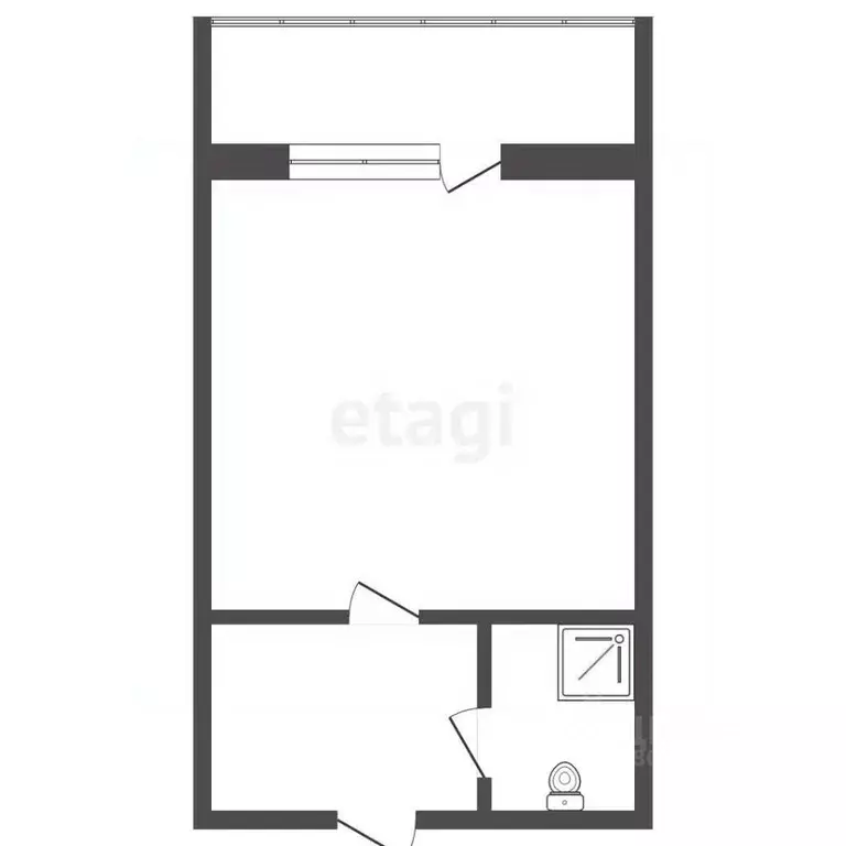 Студия Ставропольский край, Пятигорск Украинская ул. (25.0 м) - Фото 2