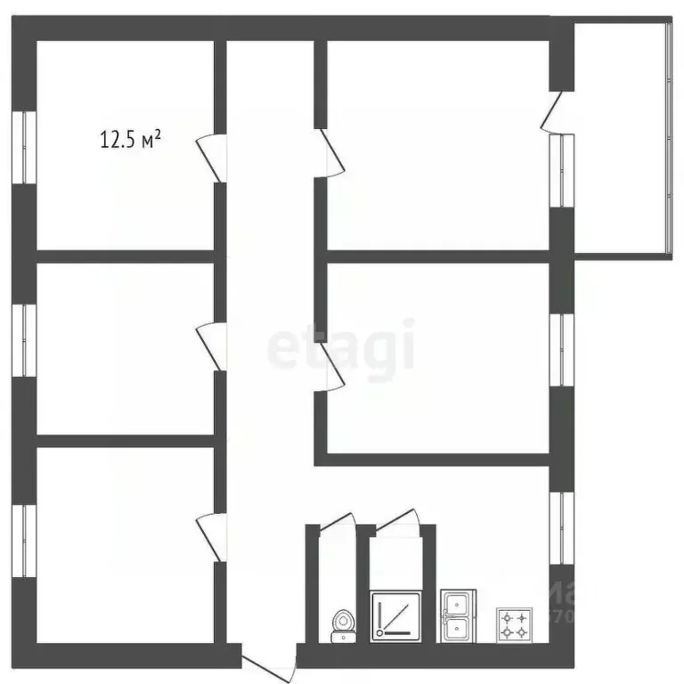 Комната Ленинградская область, Гатчина ул. Чехова, 8 (20.3 м) - Фото 1