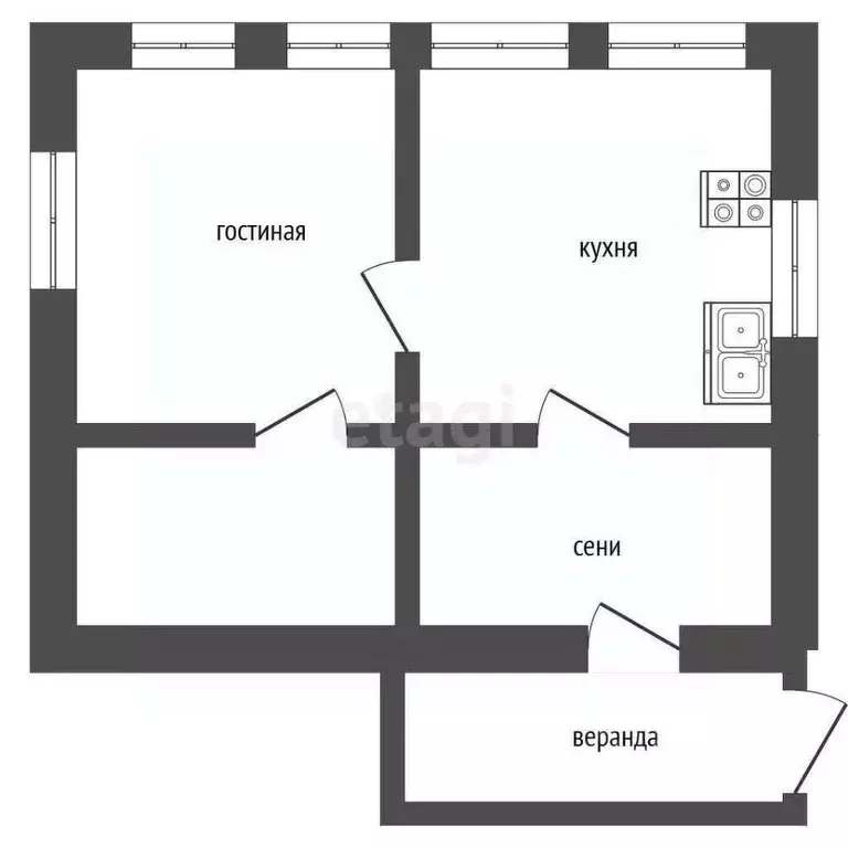 Дом в Челябинская область, Пласт ул. Орджоникидзе, 21 (26 м) - Фото 2