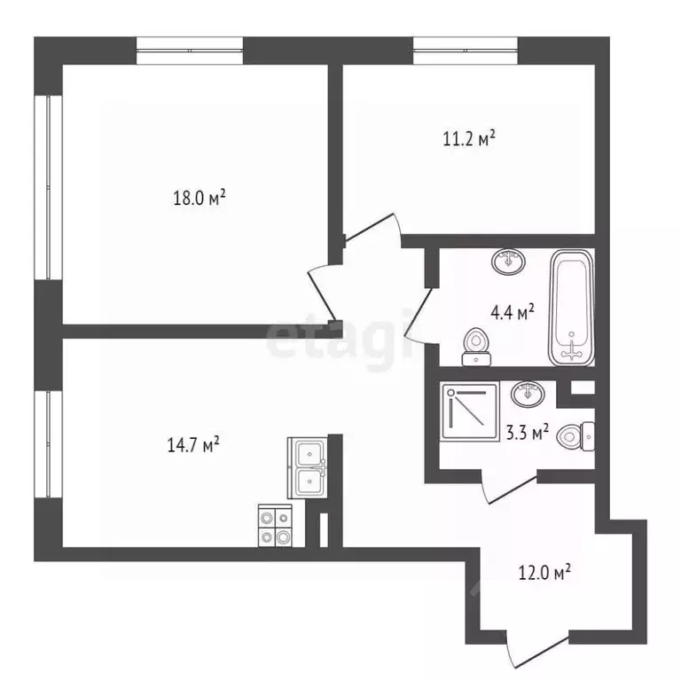 3-к кв. Москва ул. Архитектора Власова, 71к2 (63.6 м) - Фото 0