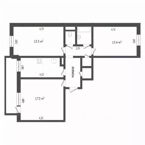 3-к кв. Иркутская область, Иркутск Первомайский мкр, 82 (61.0 м) - Фото 1