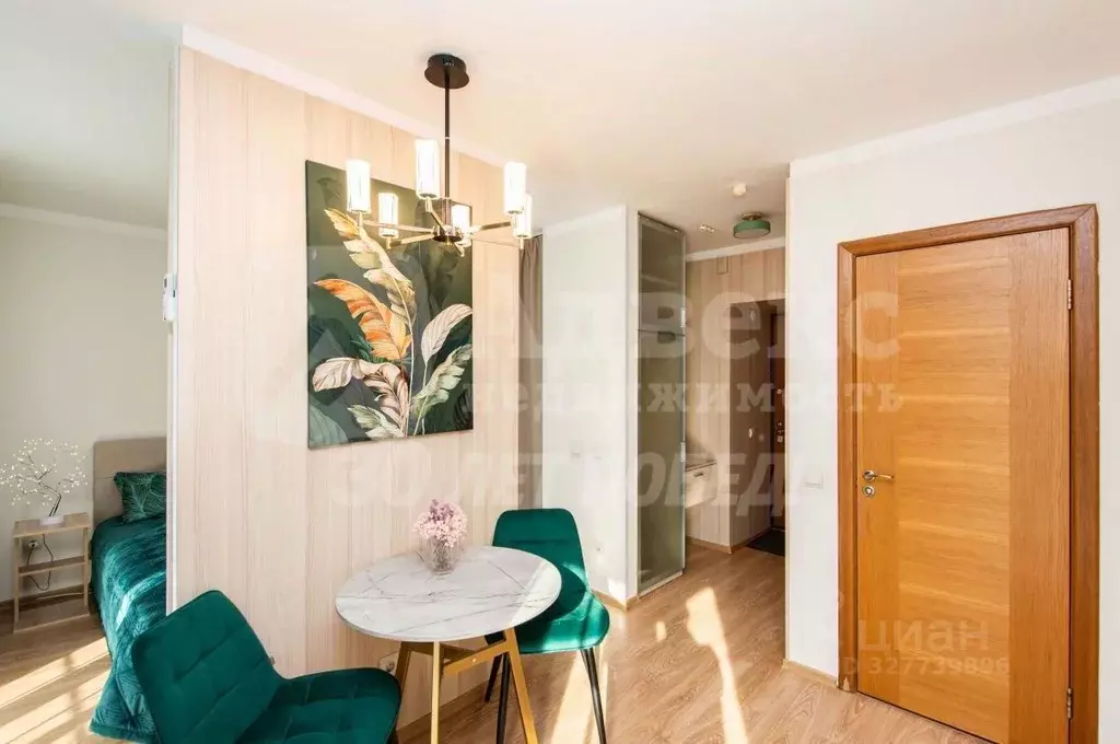 Студия Тюменская область, Тюмень ул. Ю.-Р.Г. Эрвье, 24к1 (29.3 м) - Фото 1