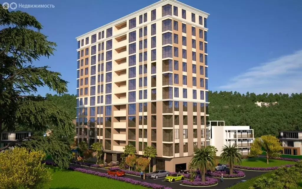 Квартира-студия: Сочи, микрорайон Мамайка, Волжская улица, 30 (29.2 м) - Фото 1