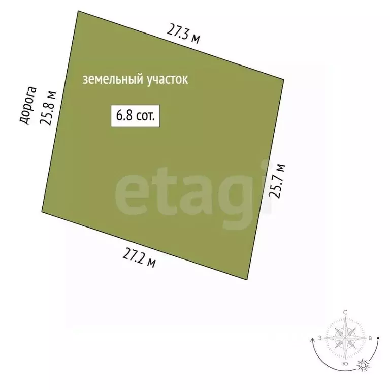 Участок в Мордовия, Саранск Садовые участки,  (6.8 сот.) - Фото 2