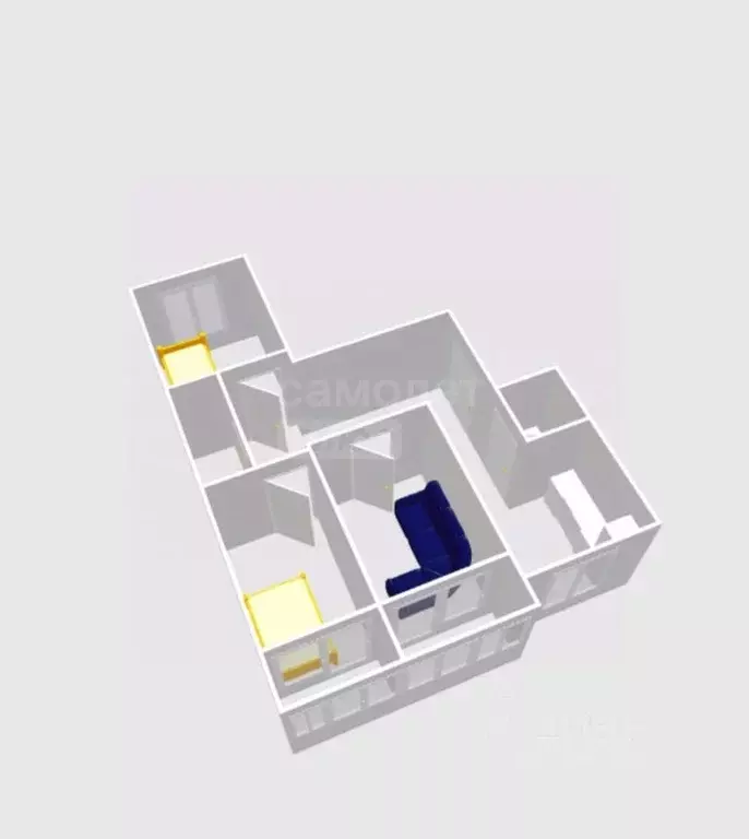 3-к кв. Оренбургская область, Оренбург ул. Геннадия Донковцева, 15 ... - Фото 2