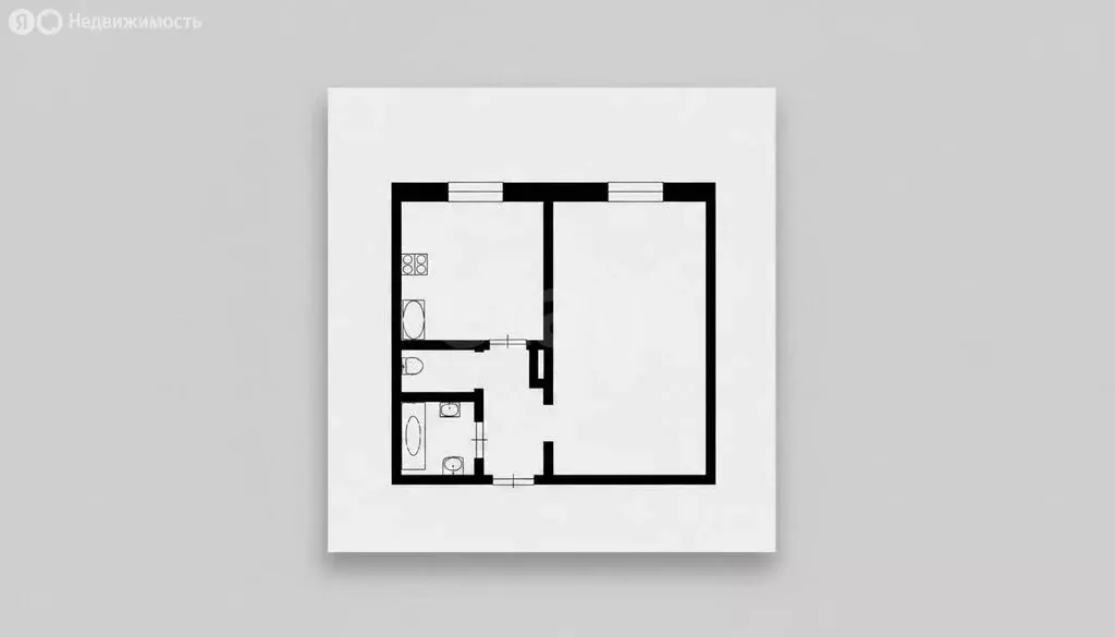 1-комнатная квартира: Казань, улица Гагарина, 6А (32 м) - Фото 1