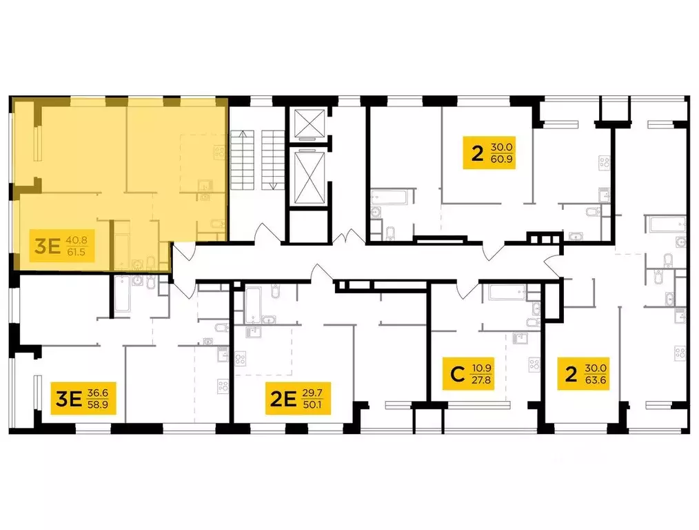 3-к кв. Москва Филатов Луг жилой комплекс, к6 (61.5 м) - Фото 0