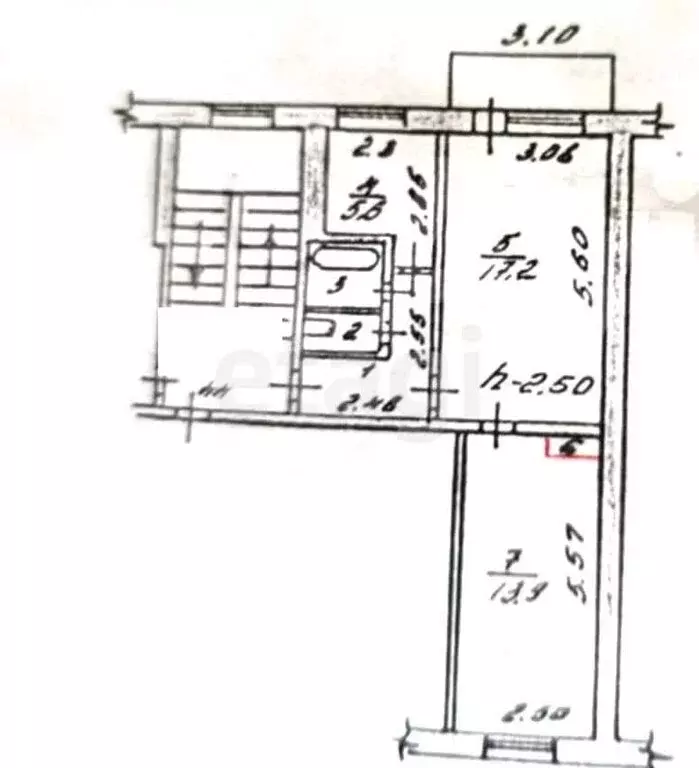 2-комнатная квартира: Абакан, Аскизская улица, 172 (43.5 м) - Фото 1