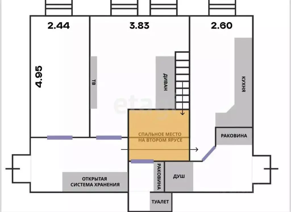 2-к кв. Санкт-Петербург Чкаловский просп., 14 (63.8 м) - Фото 1