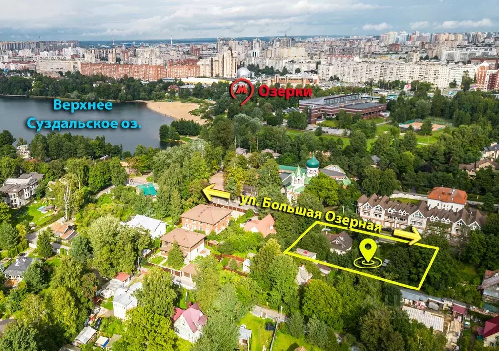 Участок в Санкт-Петербург Большая Озерная ул., 30 (15.6 сот.) - Фото 1