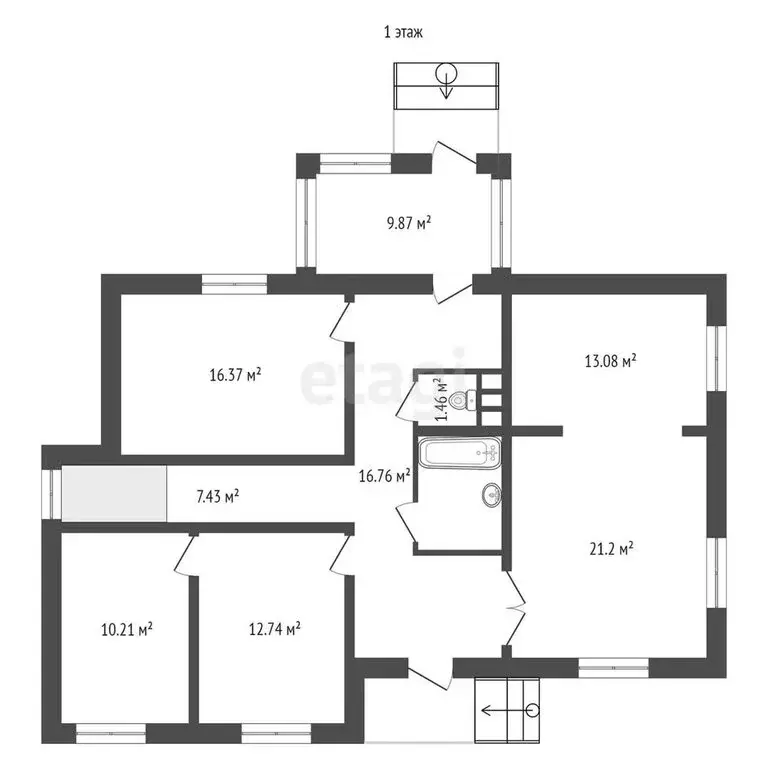 Дом в Минусинск, Рассветная улица (182.2 м) - Фото 1