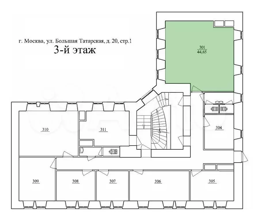 Офис, 44.7 м - Фото 0