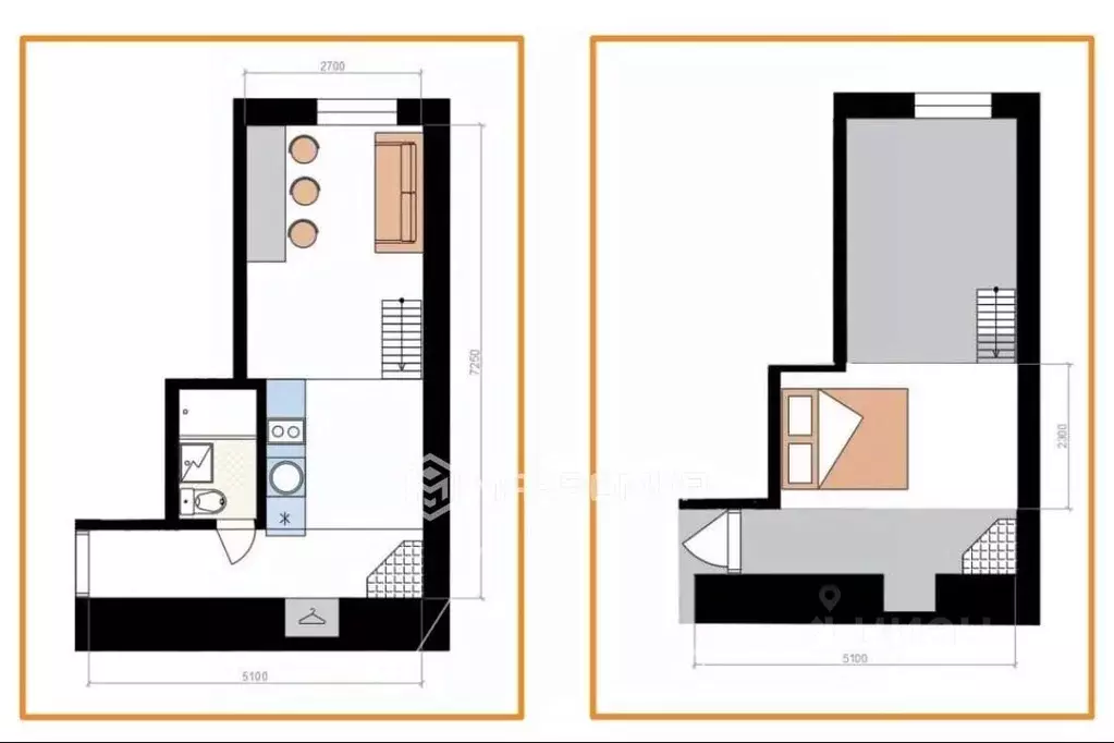 Студия Санкт-Петербург Кадетская линия, 29 (29.0 м) - Фото 2