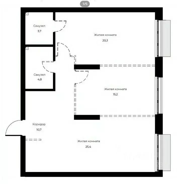 2-к кв. Пензенская область, Пенза Велларт Сити жилой комплекс (80.1 м) - Фото 1