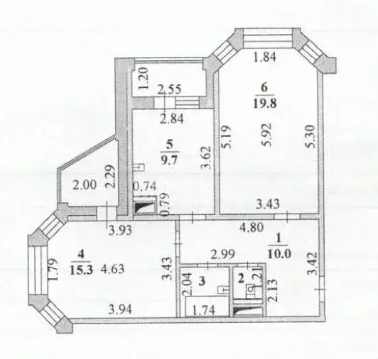 2-к кв. Липецкая область, Липецк ул. 50 лет НЛМК, 33А (59.5 м) - Фото 2