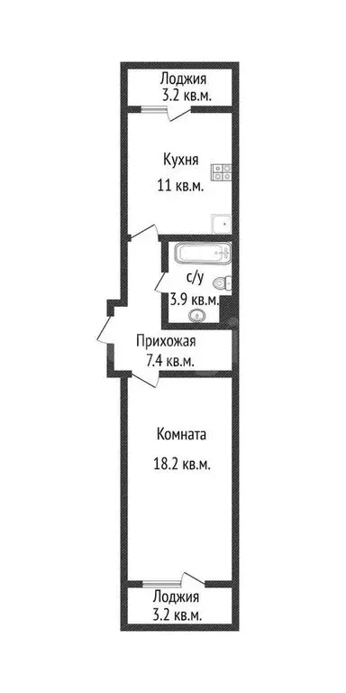 1-комнатная квартира: Краснодар, улица Героев-Разведчиков, 11/3 (40.5 ... - Фото 0