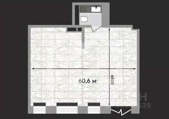 Торговая площадь в Москва Зорге 9 жилой комплекс, 9Ак6 (61 м) - Фото 2