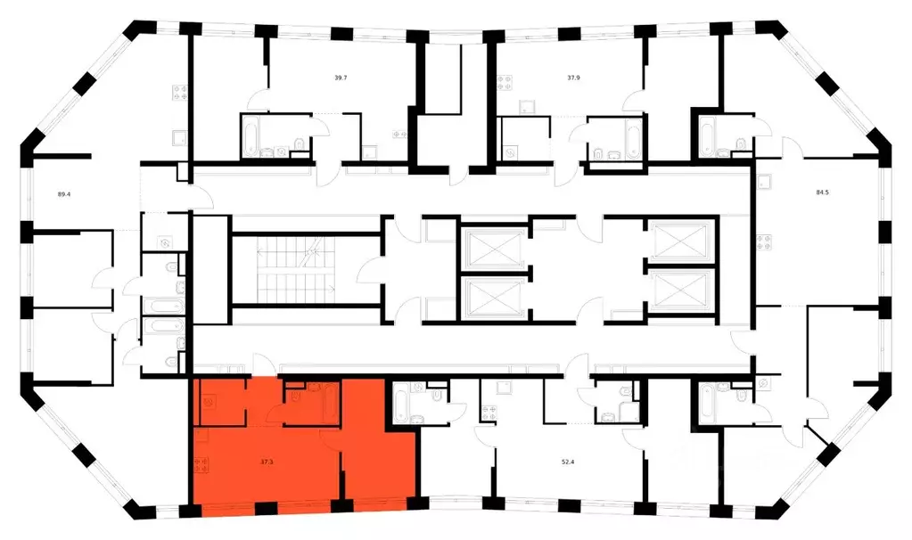1-к кв. Москва ул. Маршала Прошлякова, 12к2с1 (37.3 м) - Фото 2