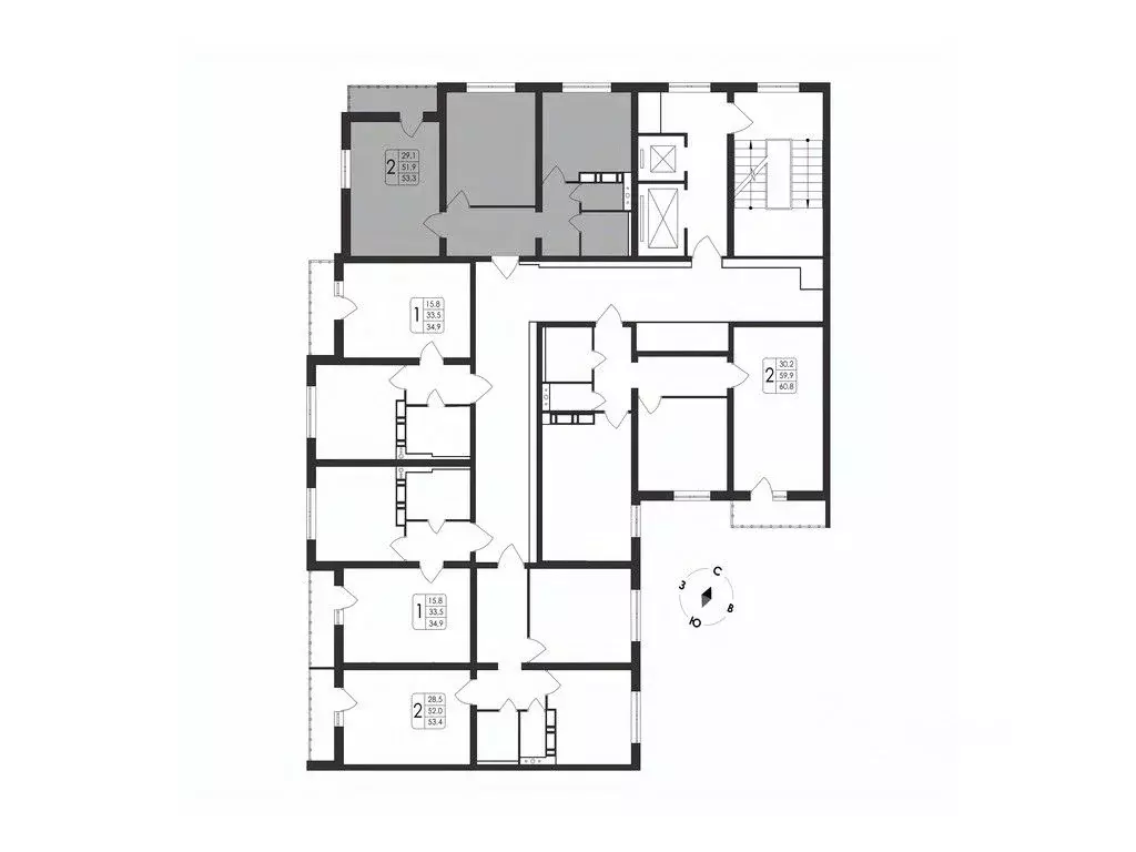 2-к кв. Воронежская область, Воронеж Первое Мая мкр, Май жилой ... - Фото 2