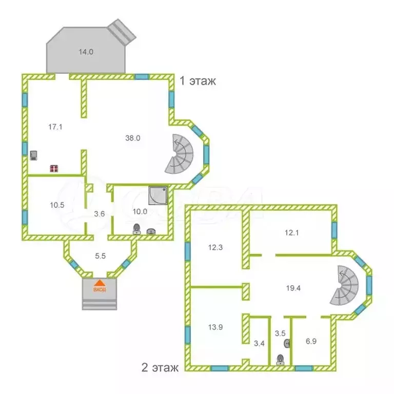 Дом в Тюменский муниципальный округ, посёлок Московский (170 м) - Фото 2