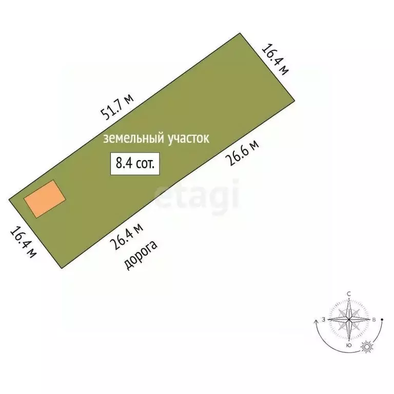 Участок в Севастополь Сосенки садоводческое товарищество, 66 (8.37 ... - Фото 2