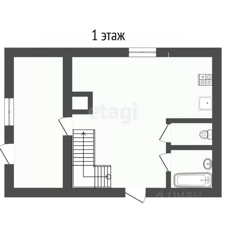 Дом в Тюменская область, Тюменский район, Целинное СНТ  (77 м) - Фото 1
