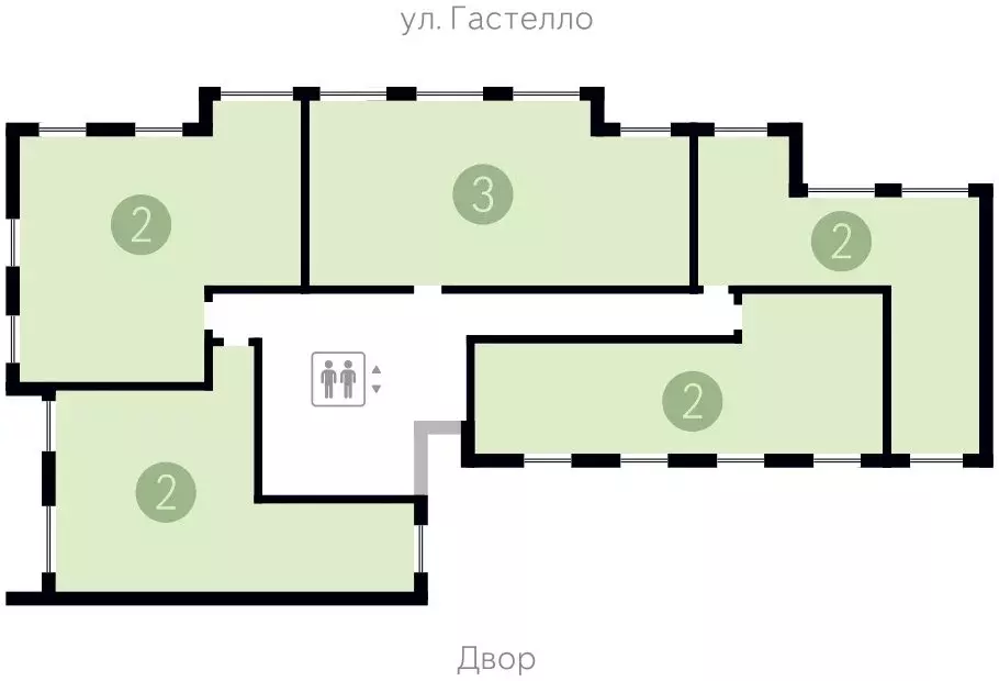 2-комнатная квартира: тюмень, улица молодогвардейцев, 5к1 (68.13 м) - Фото 1