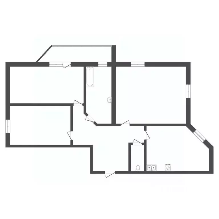 3-к кв. Тюменская область, Тюмень Севастопольская ул., 2к4 (93.1 м) - Фото 2