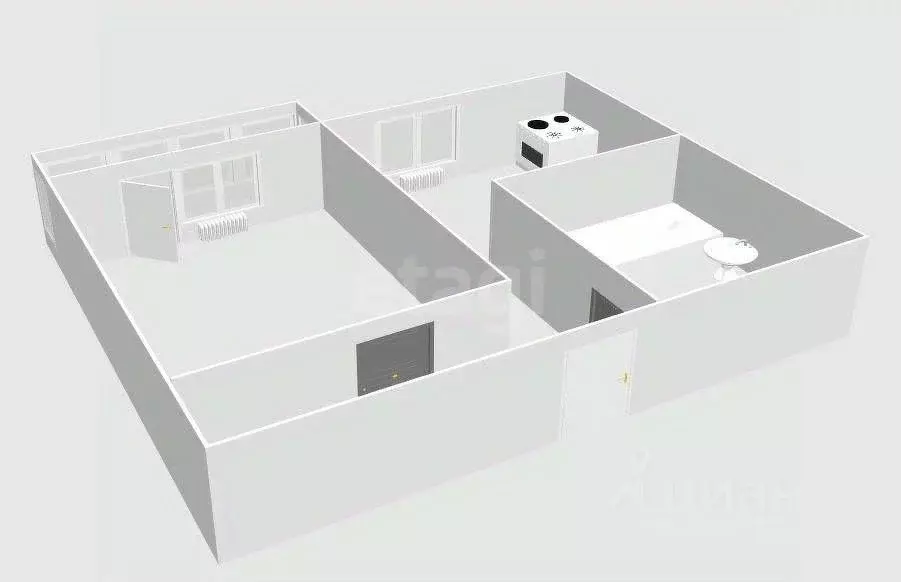 1-к кв. Сахалинская область, Невельск Северная ул., 14 (31.5 м) - Фото 2