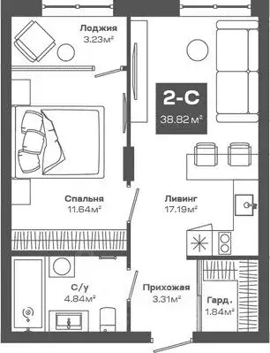 2-к кв. Новосибирская область, Новосибирский район, Краснообск рп ... - Фото 0