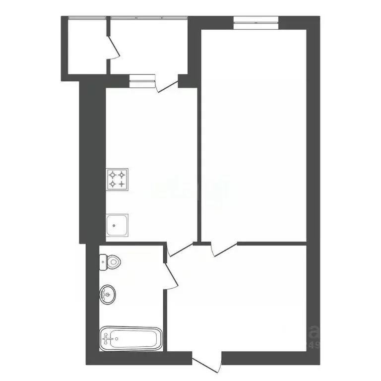 1-к кв. Башкортостан, Уфа бул. Давлеткильдеева, 16 (46.0 м) - Фото 2