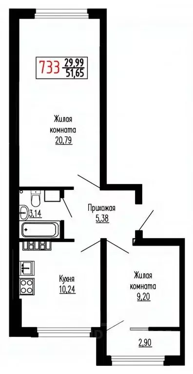 1-к кв. Свердловская область, Екатеринбург ул. Лыжников, 3 (51.3 м) - Фото 0