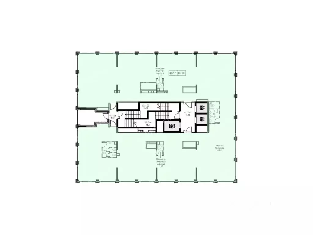 Офис в Москва Афи Парк Воронцовский жилой комплекс, 2 (487 м) - Фото 2